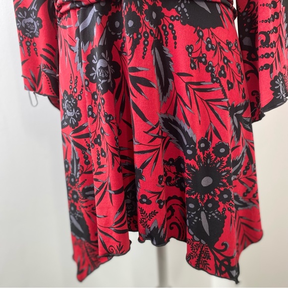 J.T.B Woman Kimono Wrap Style Tunic - Picture 7 of 9